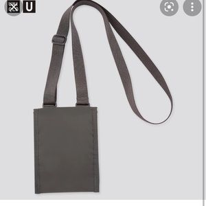 UNIQLO U mini nylon bag dark grey